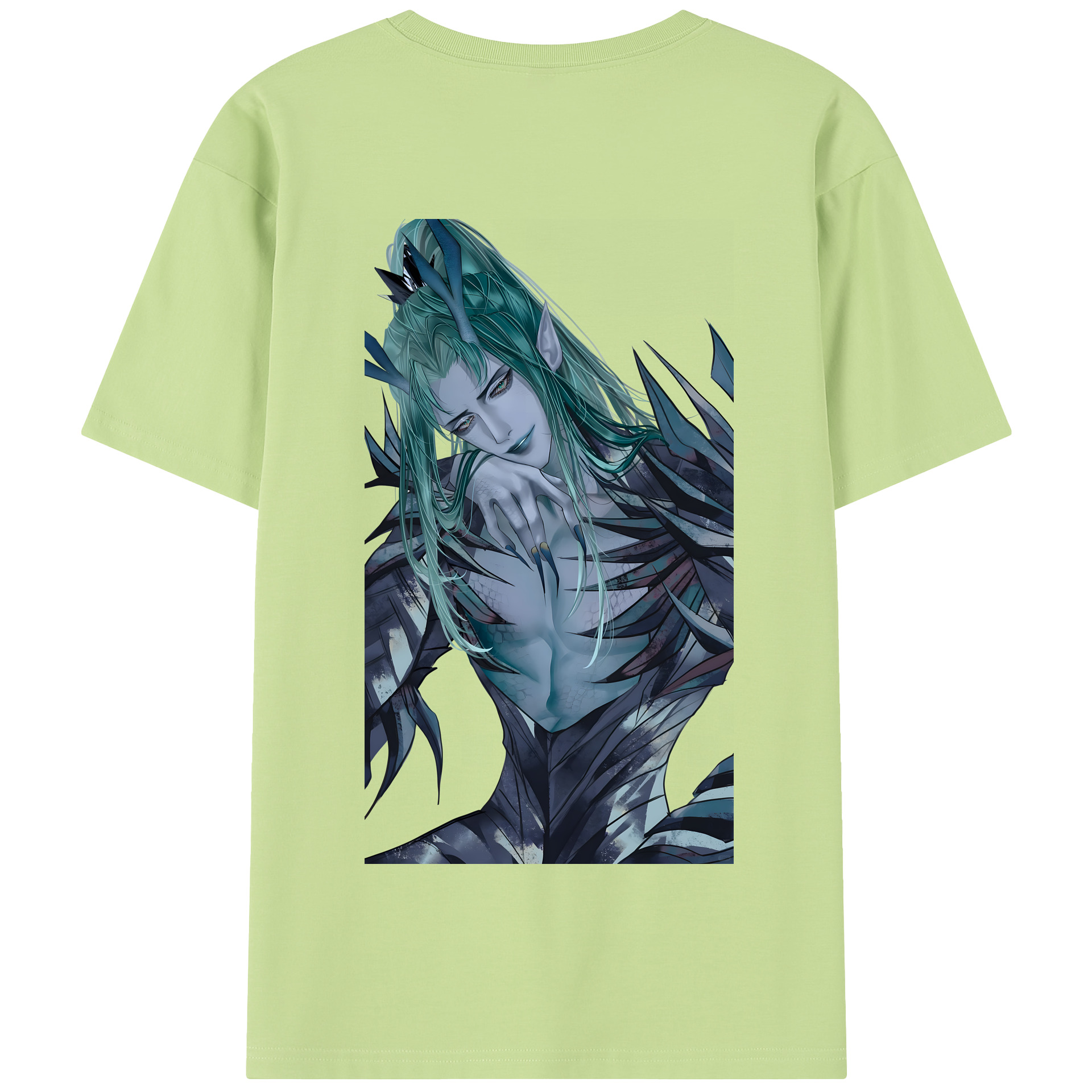 （画像用） Ne Zha 2 ナタ 魔童の大暴れ 綿100％半袖Tシャツ（背面プリント）